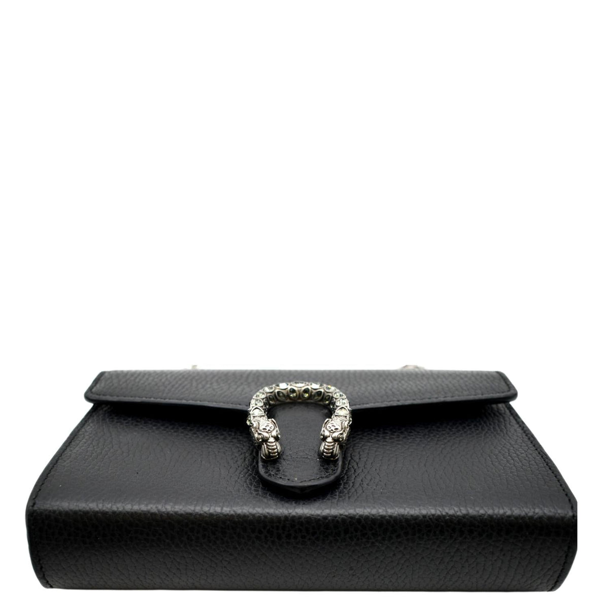 GUCCI Dionysus Leather Crossbody Bag Black 401231