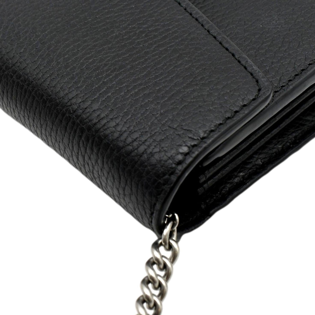 GUCCI Dionysus Leather Crossbody Bag Black 401231