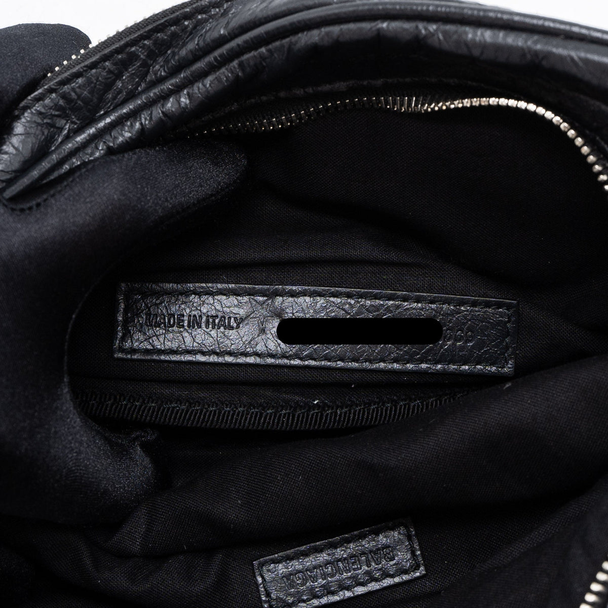 balenciaga Europa Belt Bag Calfskin Black/Red SHW