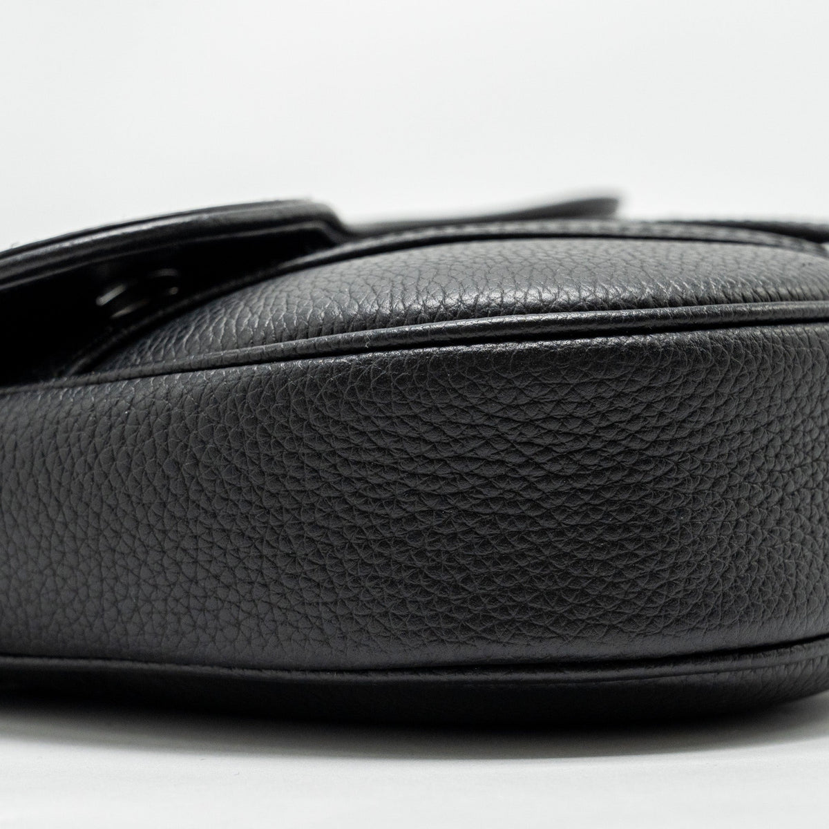 Top quality Dior Homme Charms Saddle Bag Calfskin Black