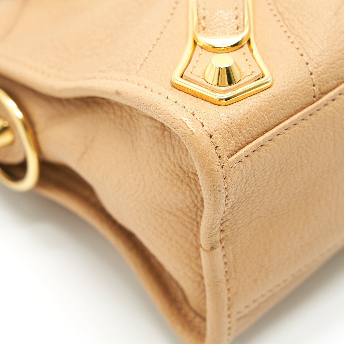 balenciaga MINI CITY BAG BEIGE WITH GHW