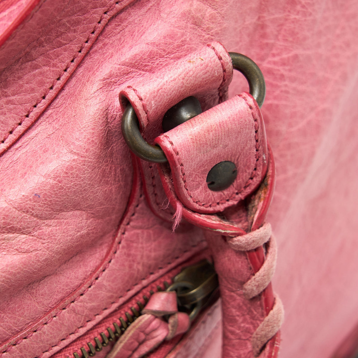 balenciaga Classic city Pink bag black hardware