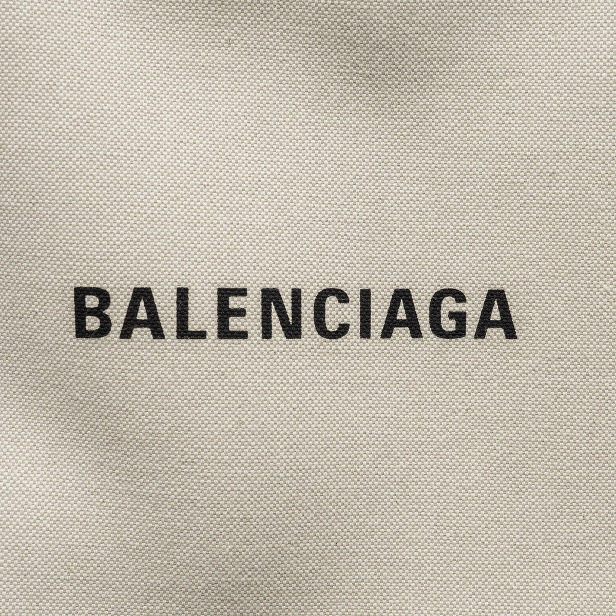 balenciaga Cabas Tote Bag Canvas/Calfskin Beige/Black SHW