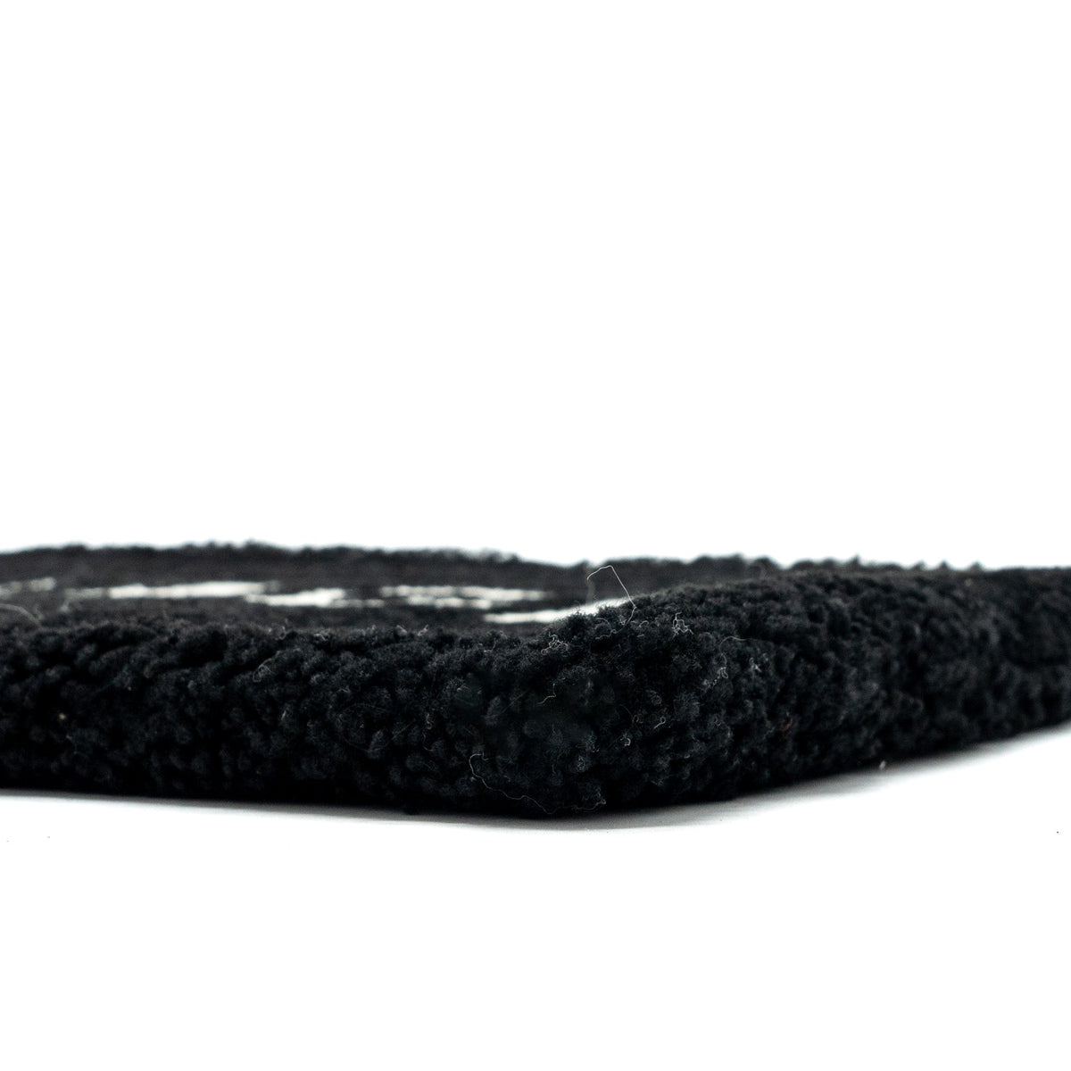 balenciaga zip pouch clutch shearling black/ white SHW