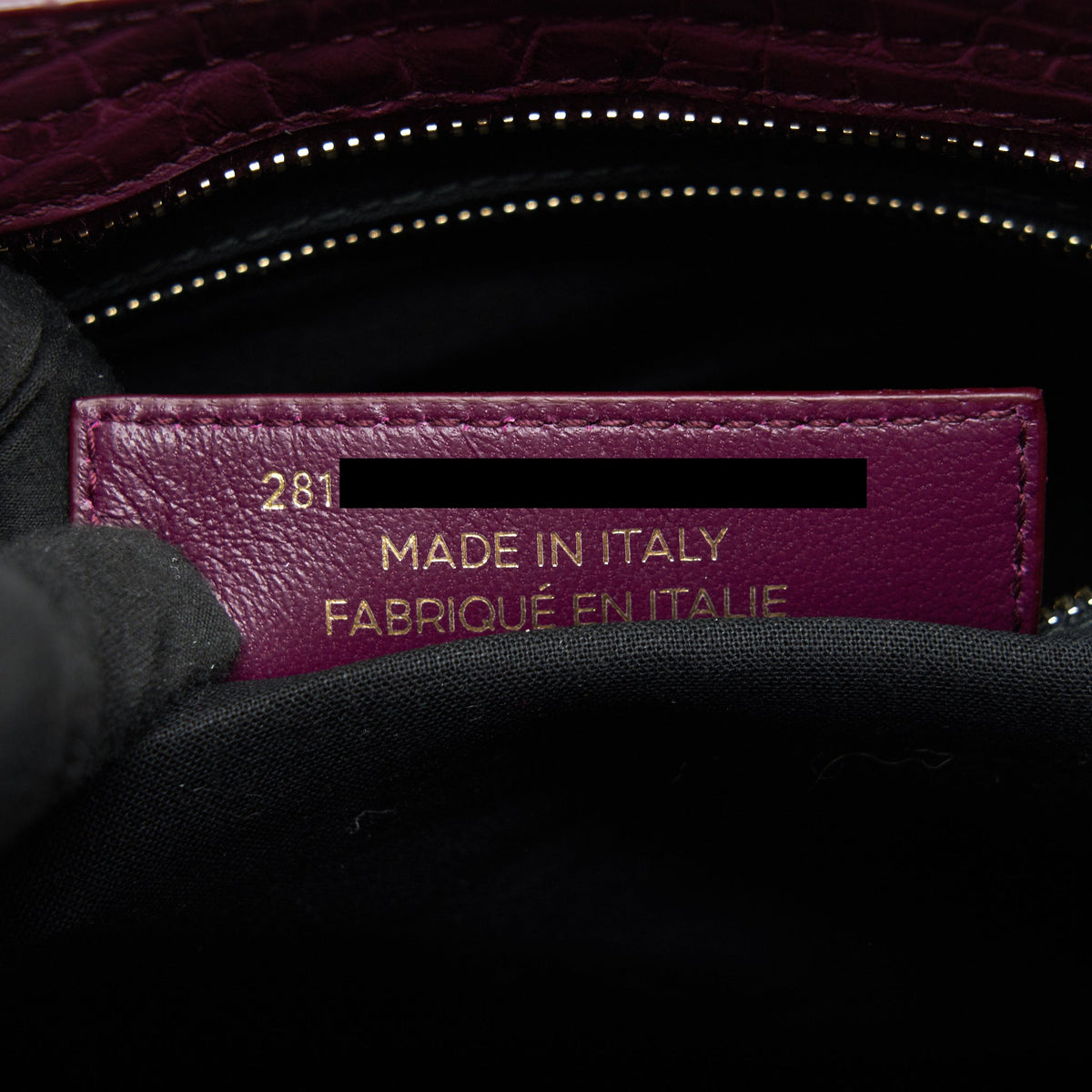 balenciaga MEDIUM GIANT CITY BAG BURGUNDY CROCODILE EMBOSSED LEATHER WITH GHW
