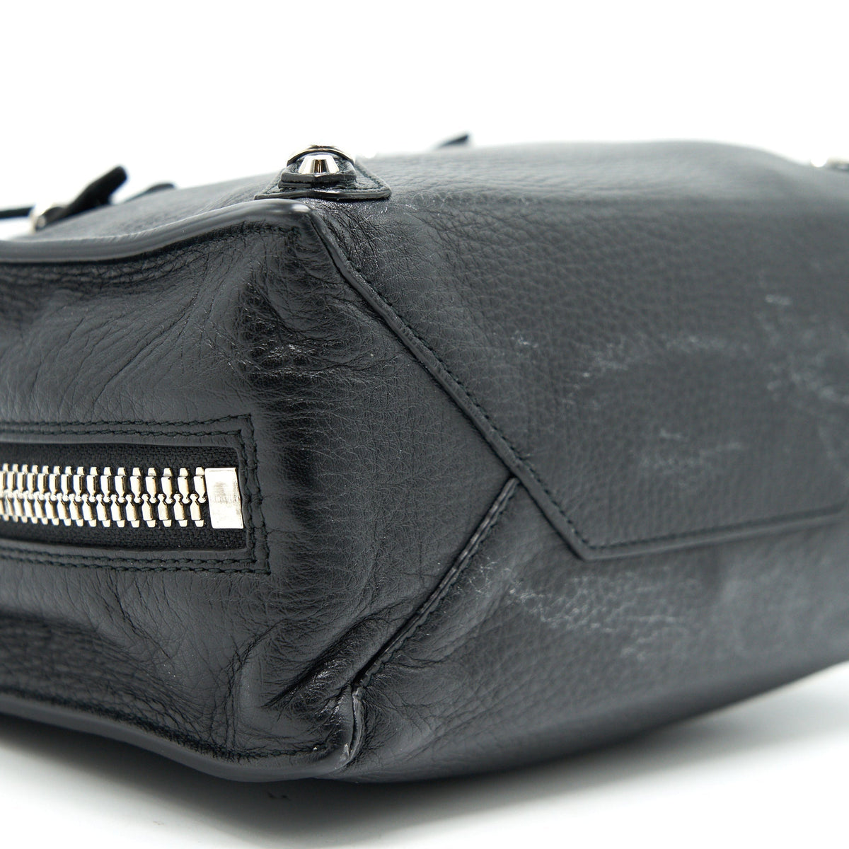 balenciaga Papier Mini A4 Classic Studs Bag Leather Mini Black
