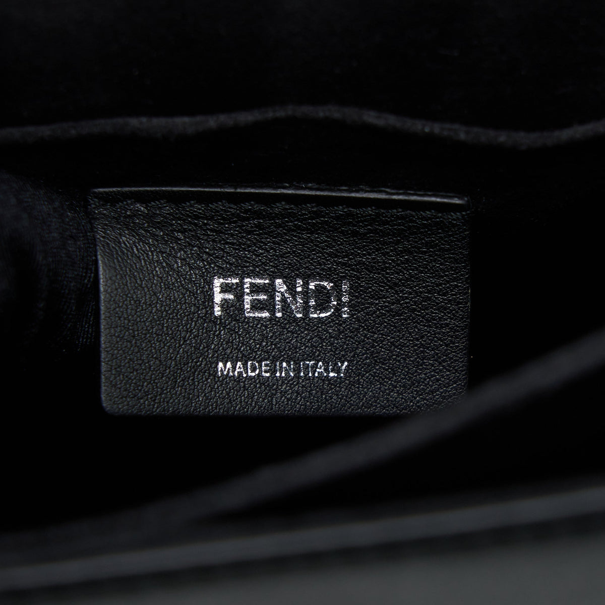 Top quality Fendi Kan I Calfskin Black SHW With An Extra Bag Charm