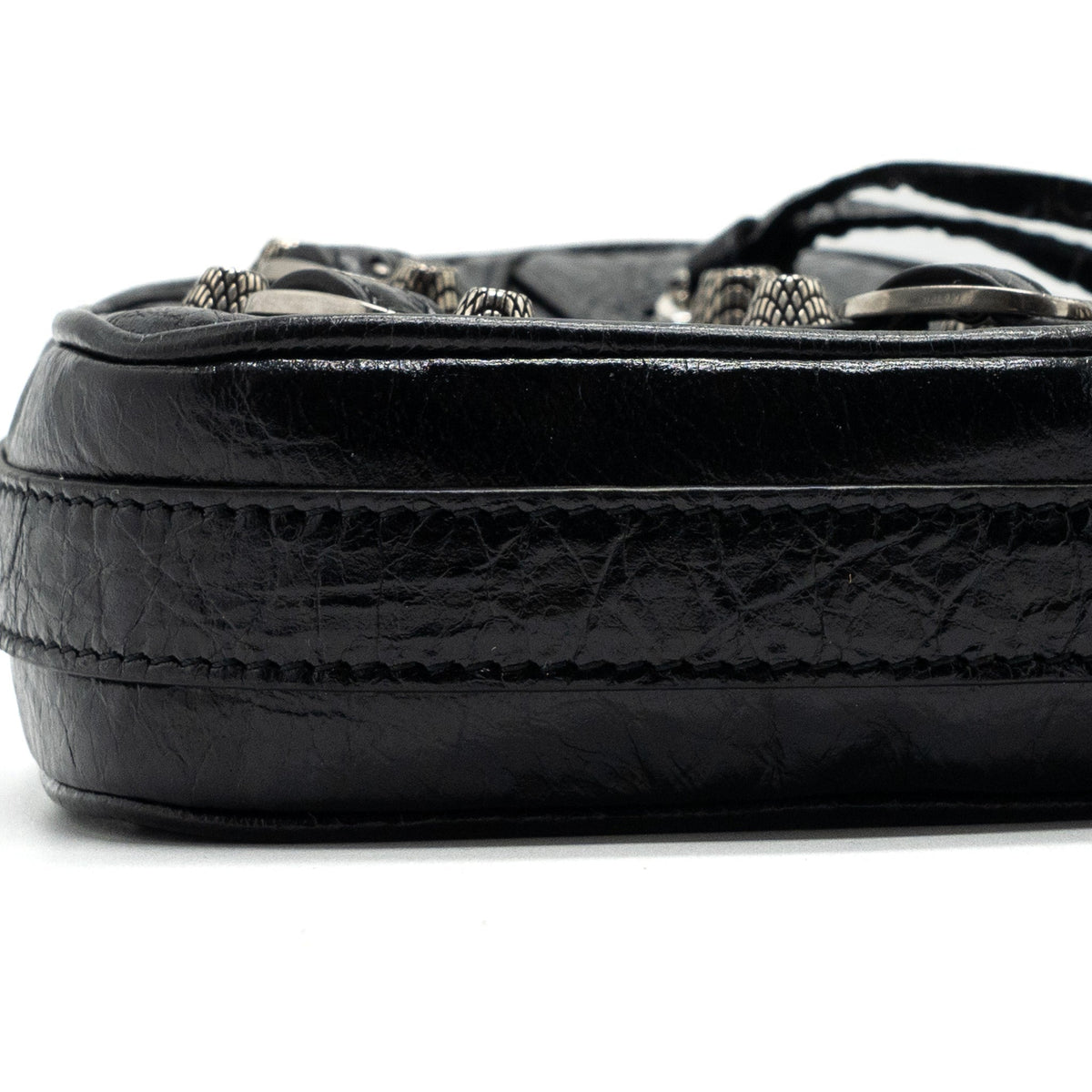 balenciaga Le Gagole Heart Mini Bag Arena Lambskin Black Ruthenium Hardware