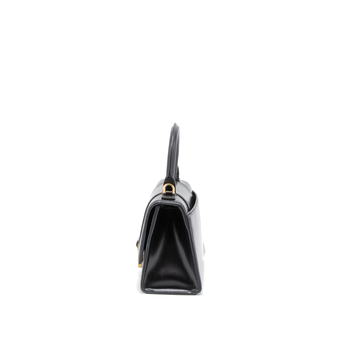 balenciaga Hourglass XS Calfskin Black GHW
