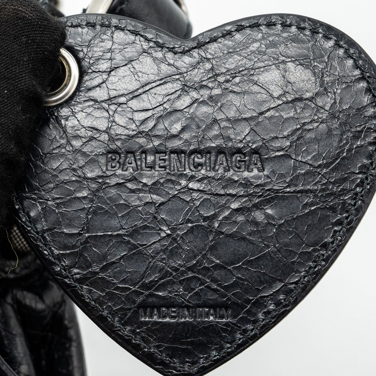 balenciaga Le Cargole Small Shoulder Bag Lambskin Black SHW