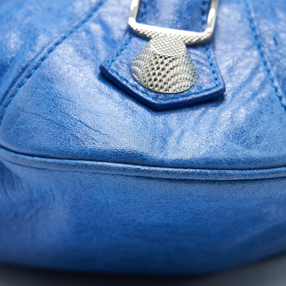 balenciaga Motocross Giant Brief Bag Blue SHW