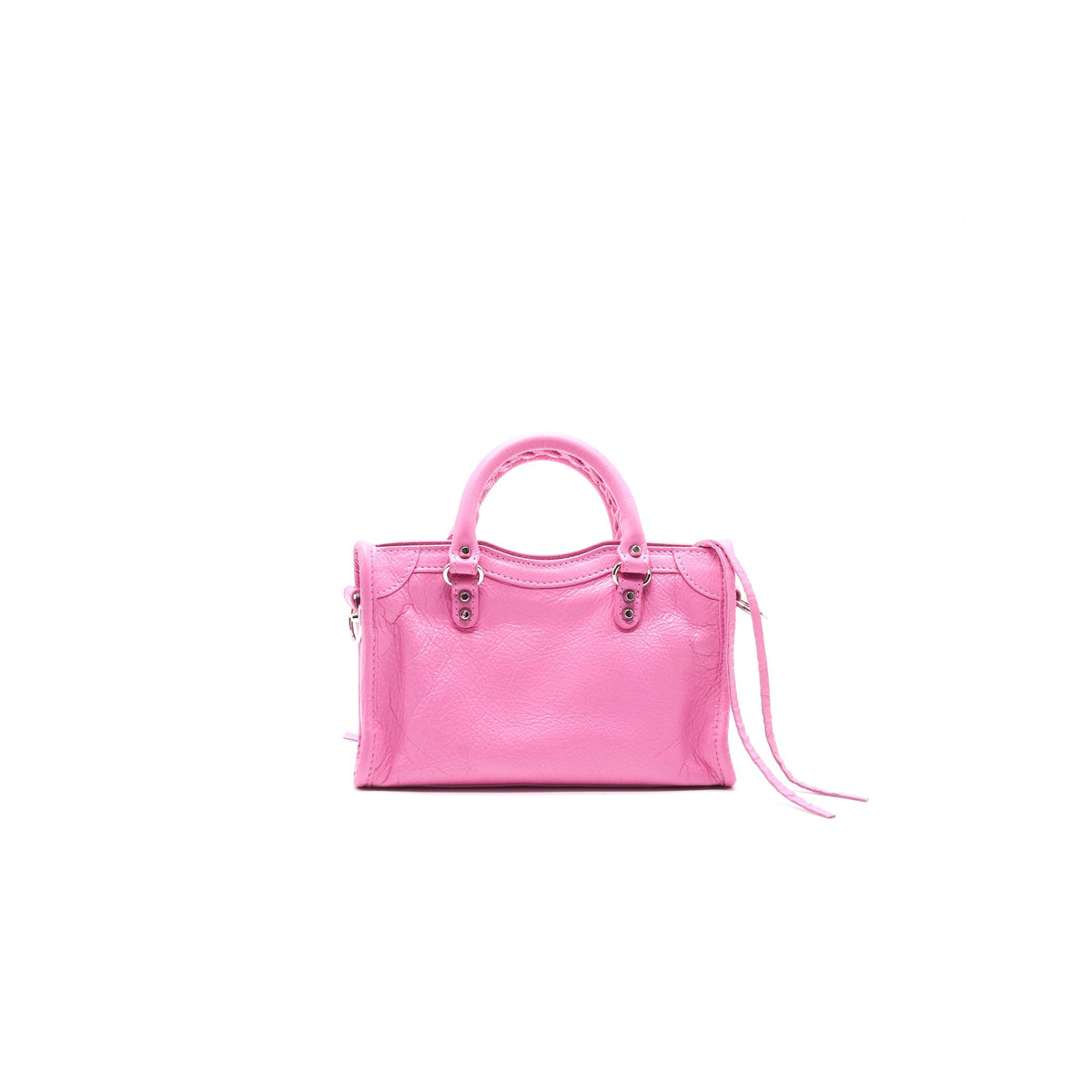balenciaga Pink Classic Nano City Bag