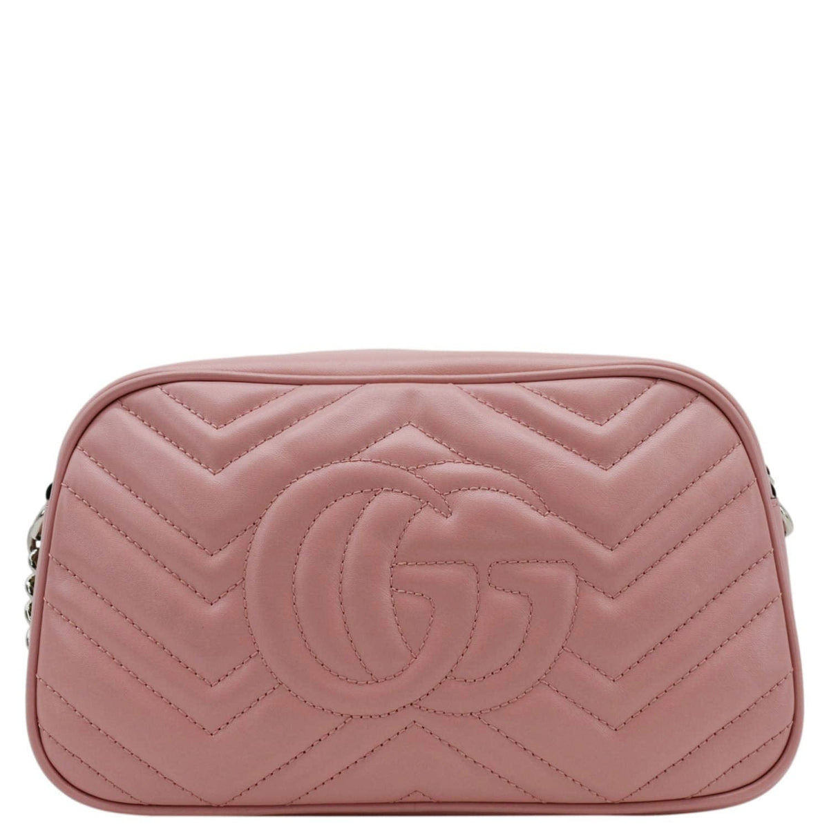 GUCCI GG Marmont Matelasse Leather Crossbody Bag Light Pink 447632