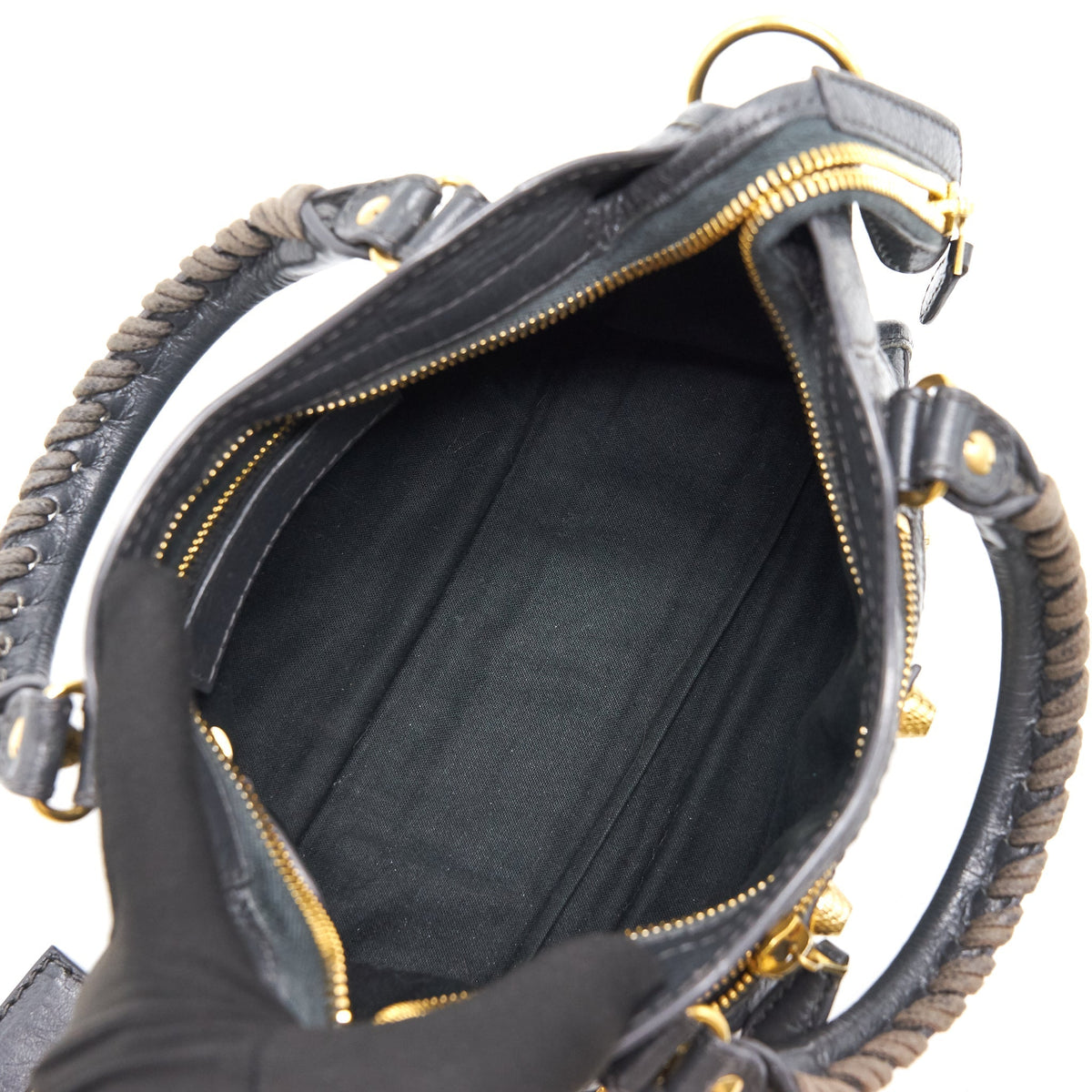balenciaga Mini City Dark Grey GHW