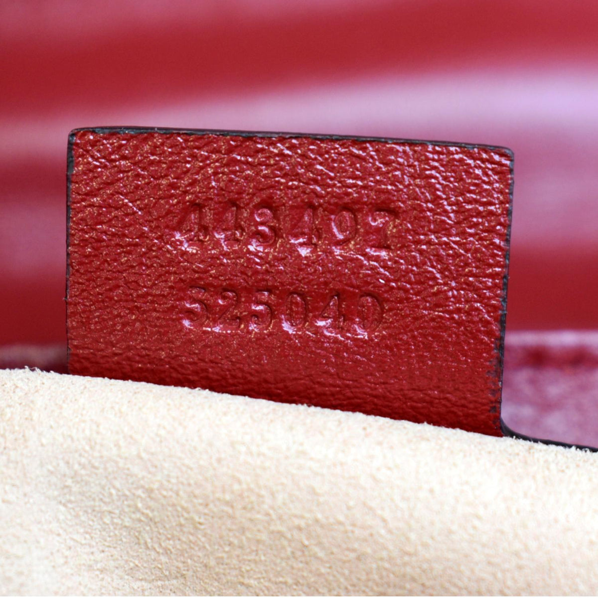 GUCCI GG Marmont Small Matelasse Canvas Shoulder Bag Red 443497