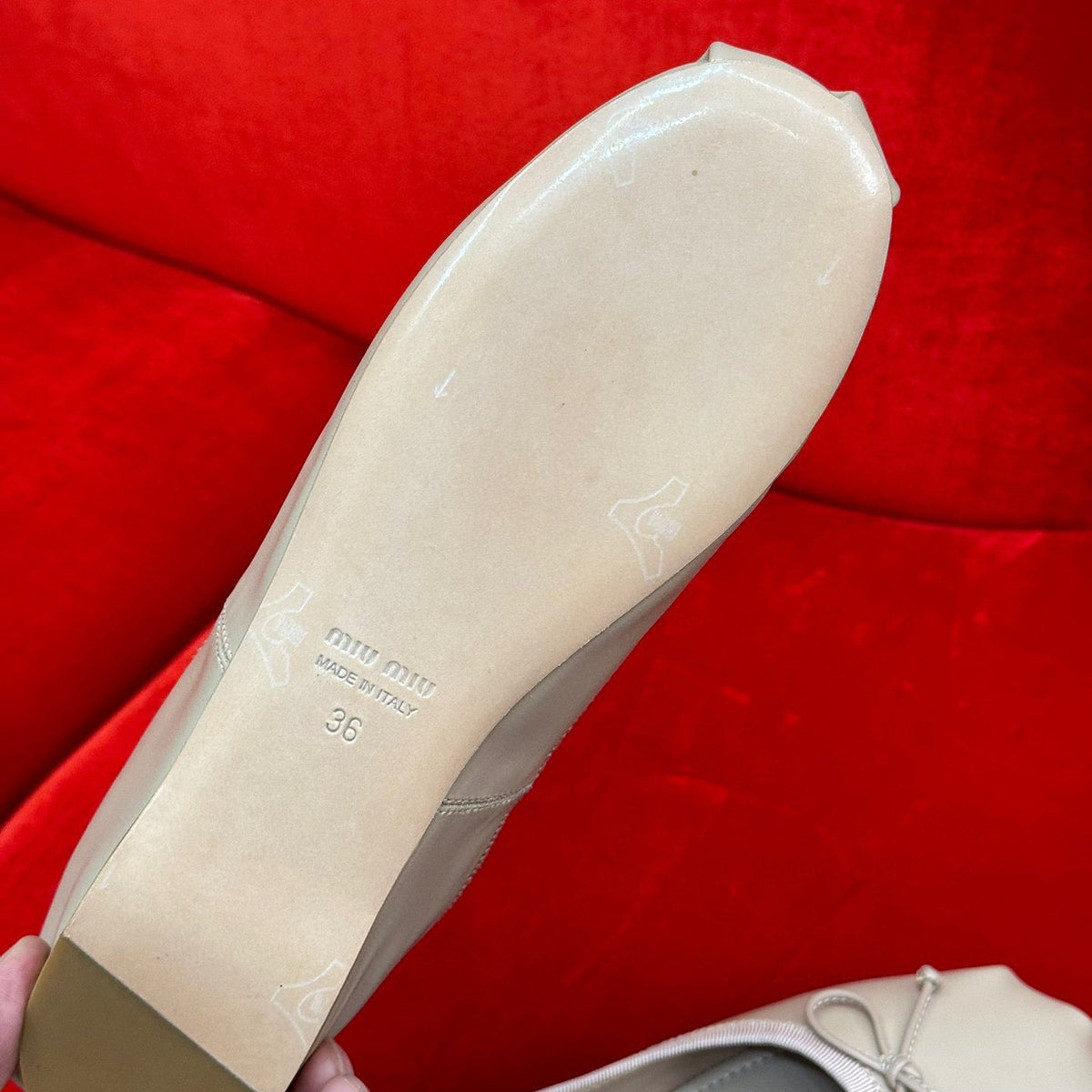 MIU M BALLERINA FLATS