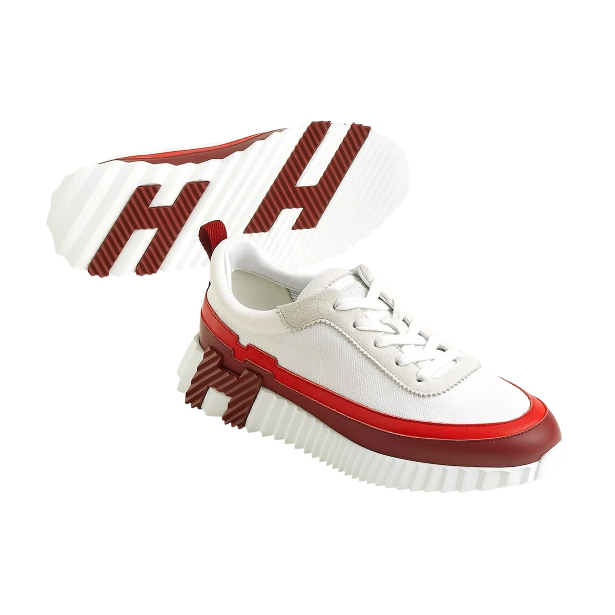 Hermes Bouncing Sneaker Multicolore Blanc