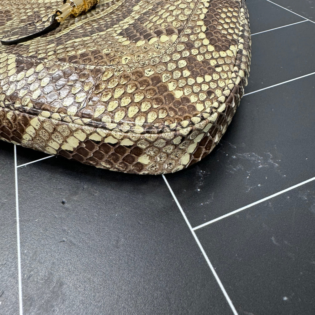 LIKE NEW Gucci Python Small Jackie Bag