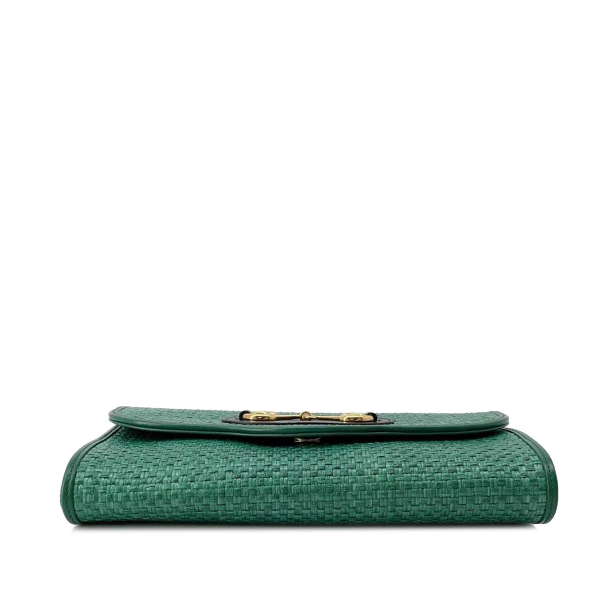 GUCCI Raffia Horsebit 1955 Chain Bag