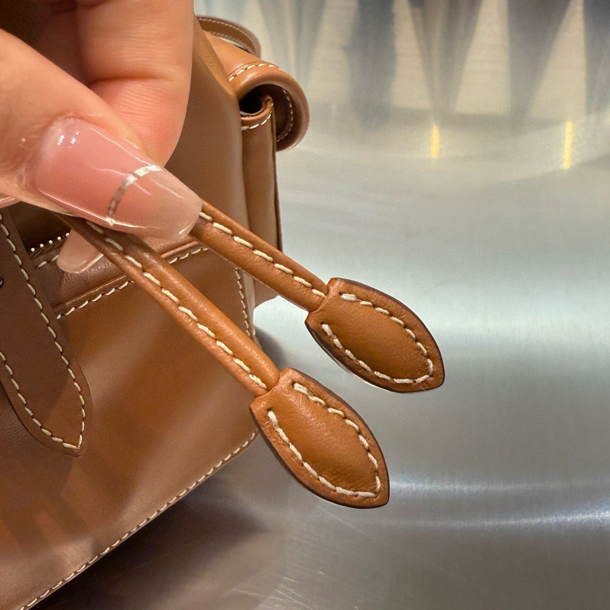 MIU M LEATHER BACKPACK