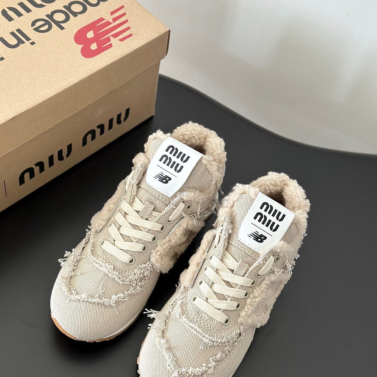 MIU M x NEW BALANCE TRAINERS