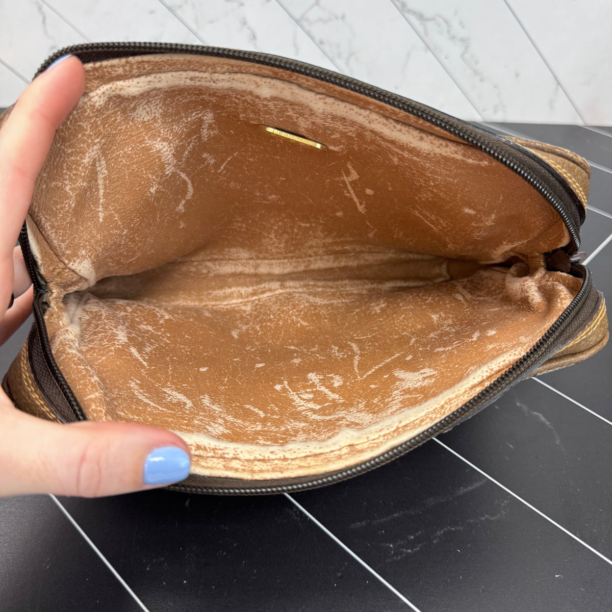 Gucci GG Plus Coated Canvas Pouch