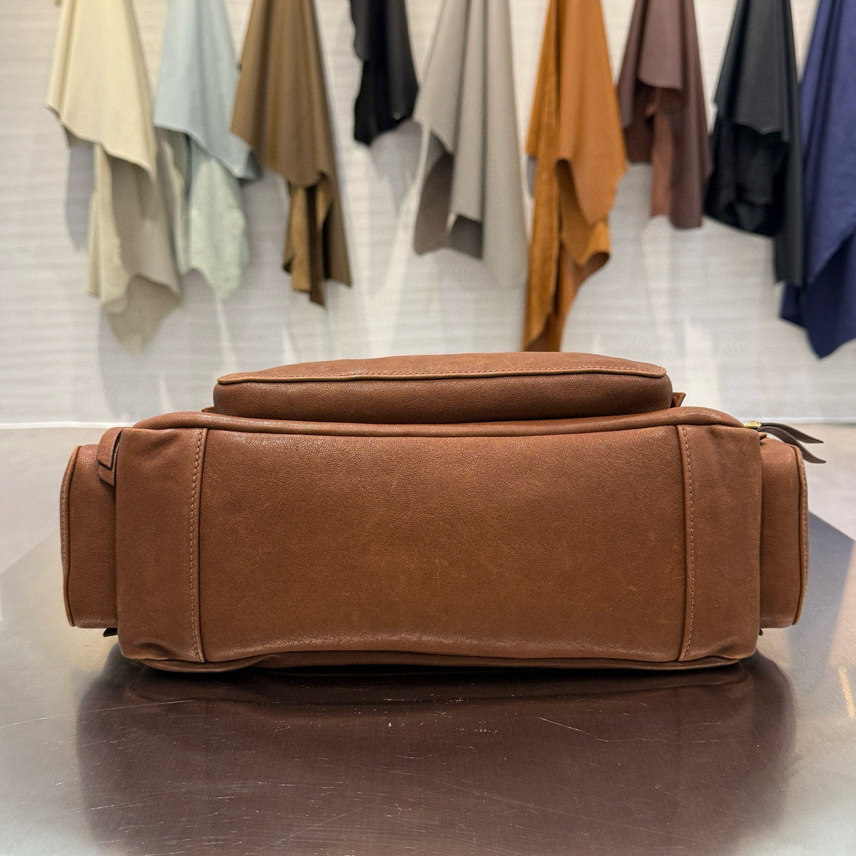 MIU M NAPPA LEATHER TOP HANDLE BAG