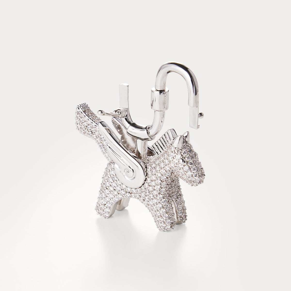 Sparkle Silver—Rodeo Pegase Bag Charm