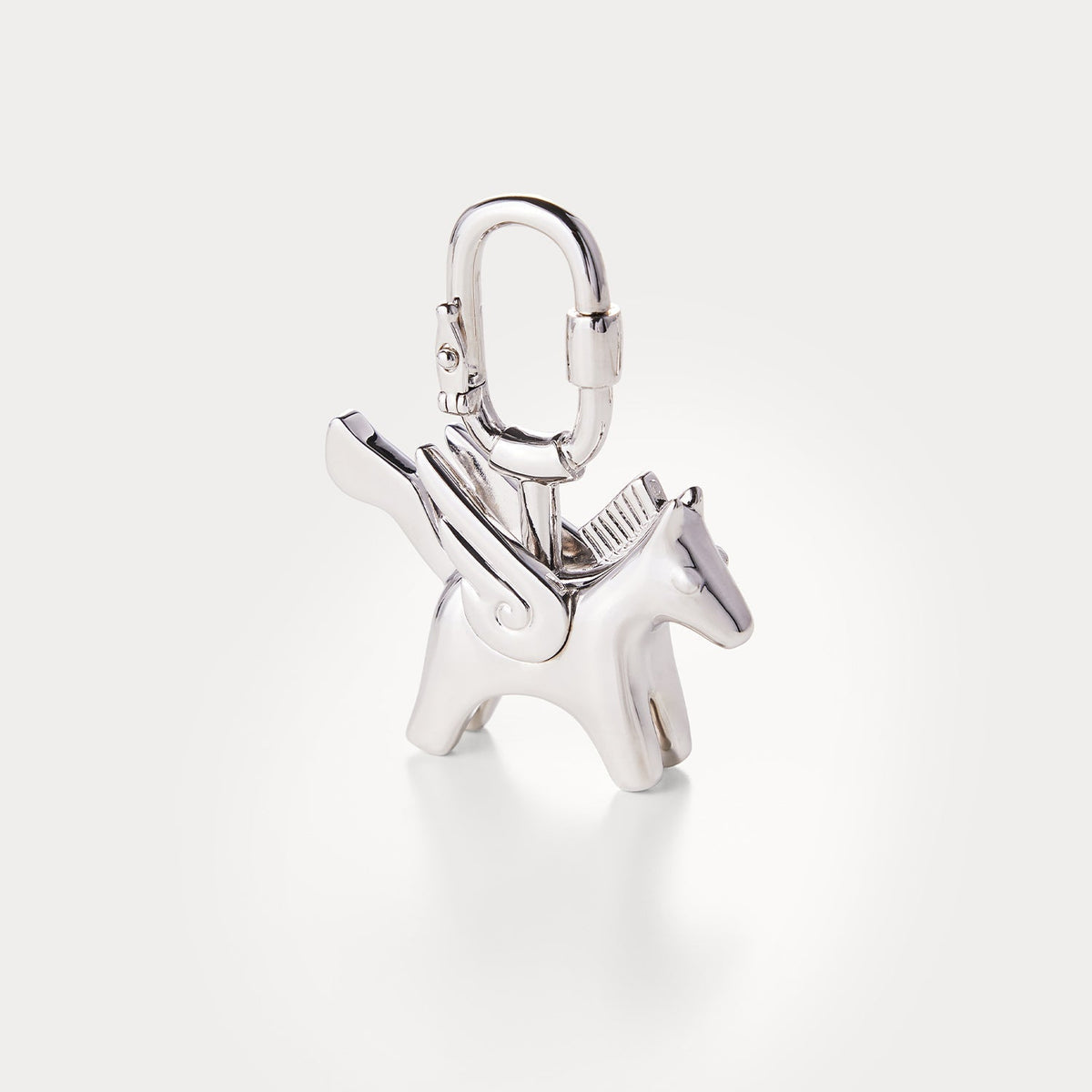 Classic Silver—Rodeo Pegase Bag Charm