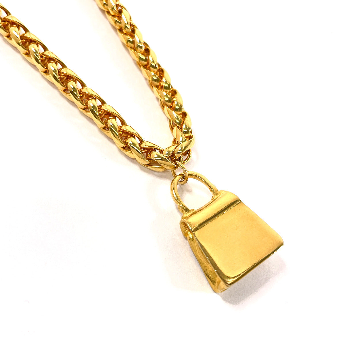 Top quality Fendi Gold Bag Charm Necklace