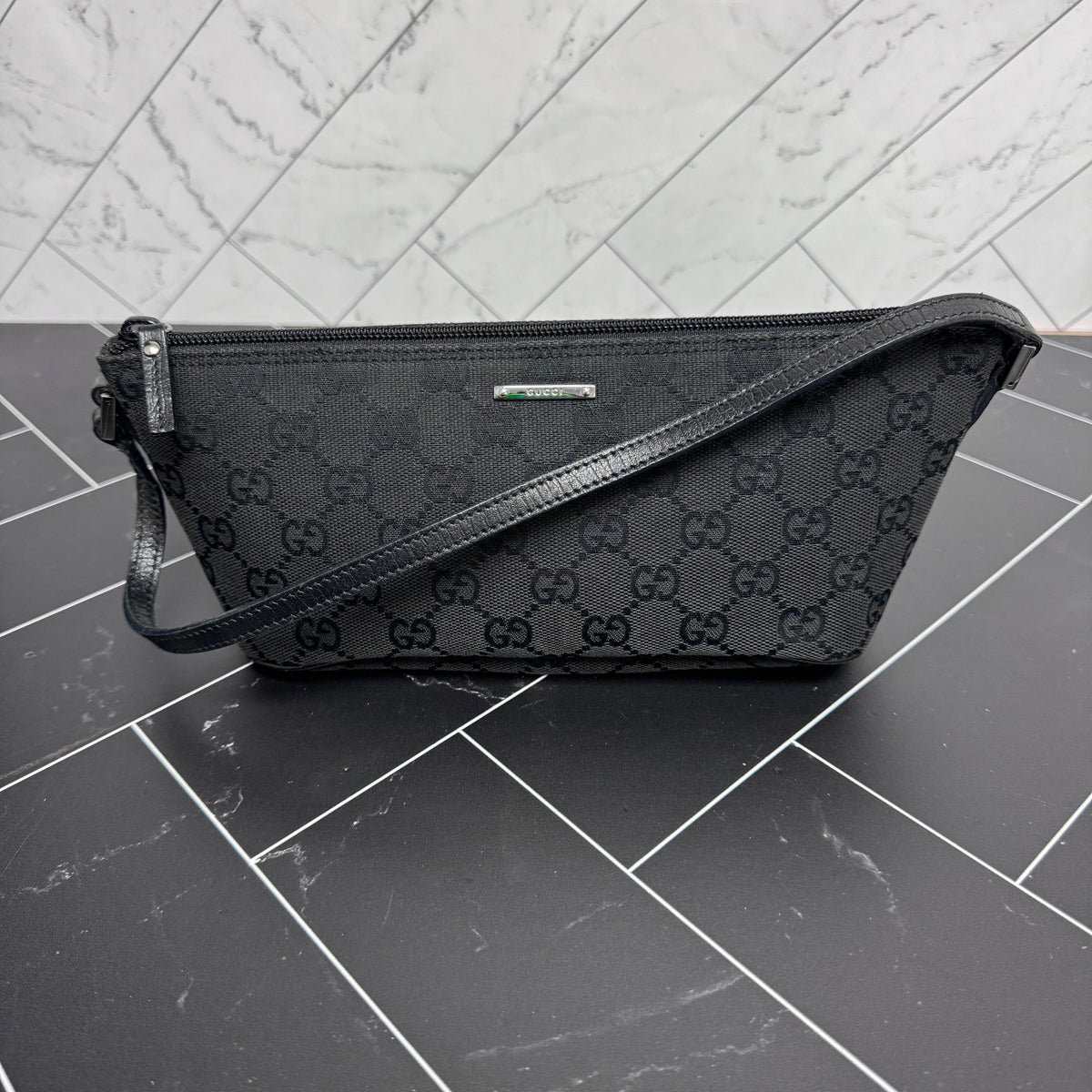 Gucci Black Canvas Handbag