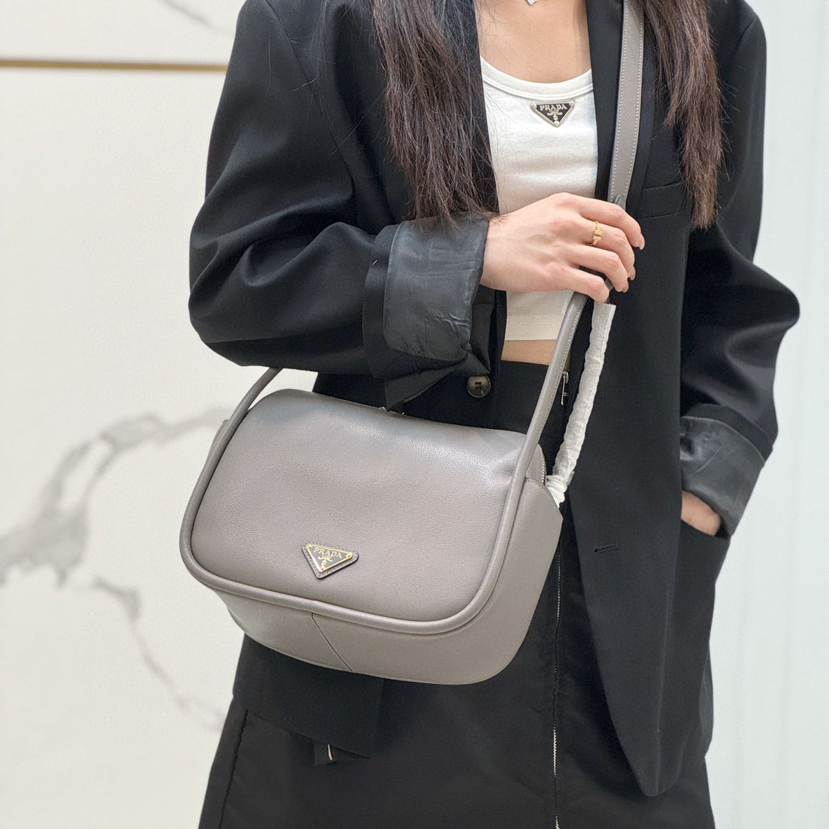 PD LEATHER HANDBAG