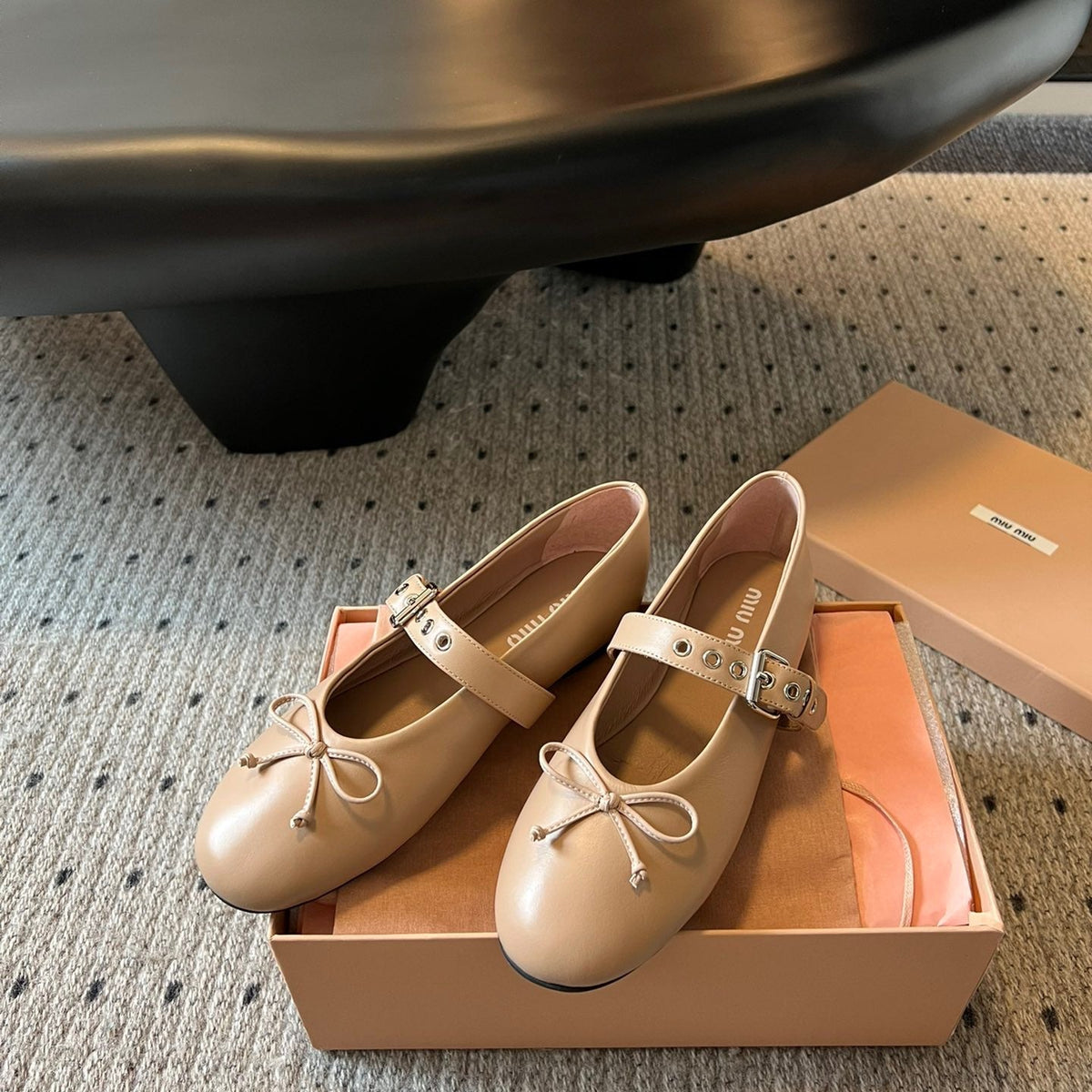 MIU M BALLERINA FLATS