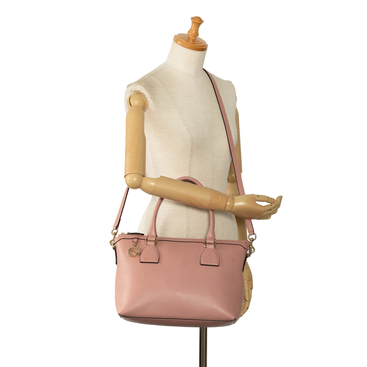 GUCCI Leather Charmy Satchel