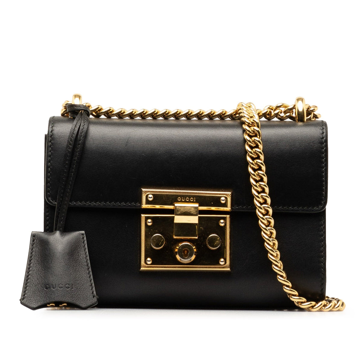 GUCCI Small Leather Padlock Crossbody Bag