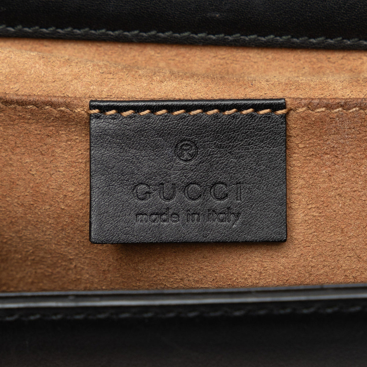 GUCCI Small Leather Padlock Crossbody Bag