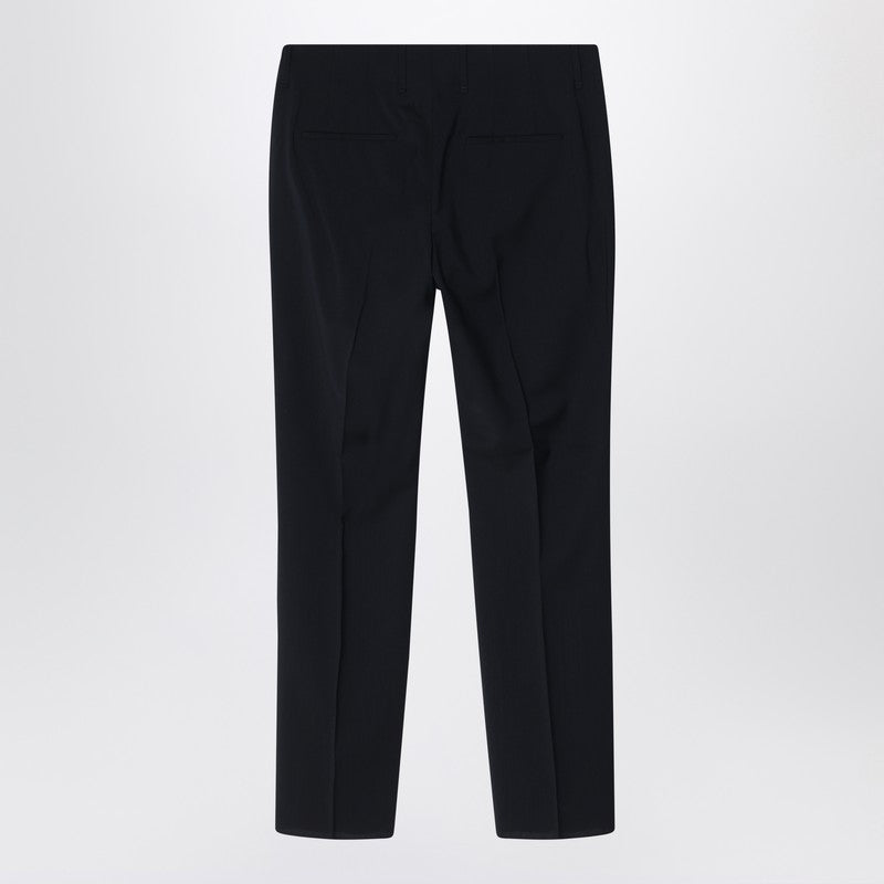 Fendi Night Blue Virgin Wool Trousers Men