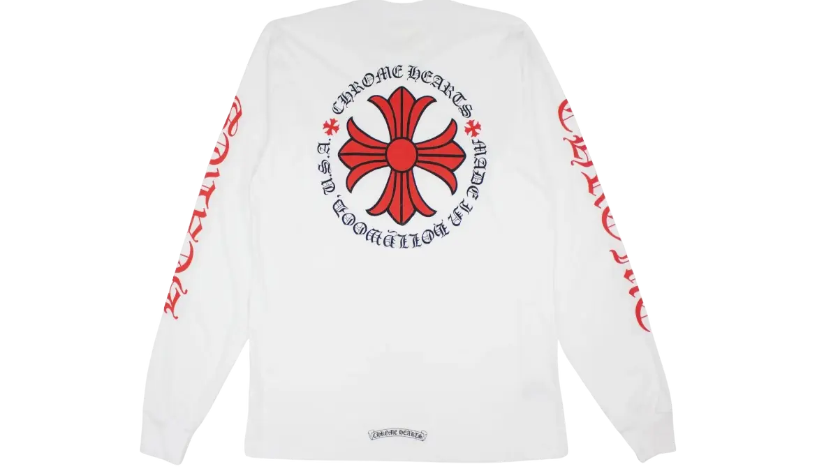Chrome Hearts Made In Hollywood Plus Cross Long Sleeve T-Shirt