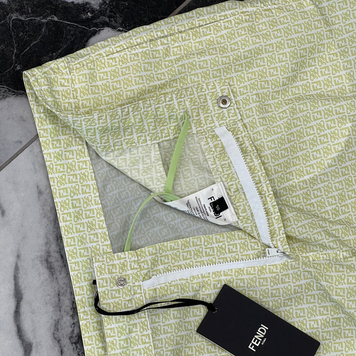 FENDI FF LOGO SWIM SHORTS
