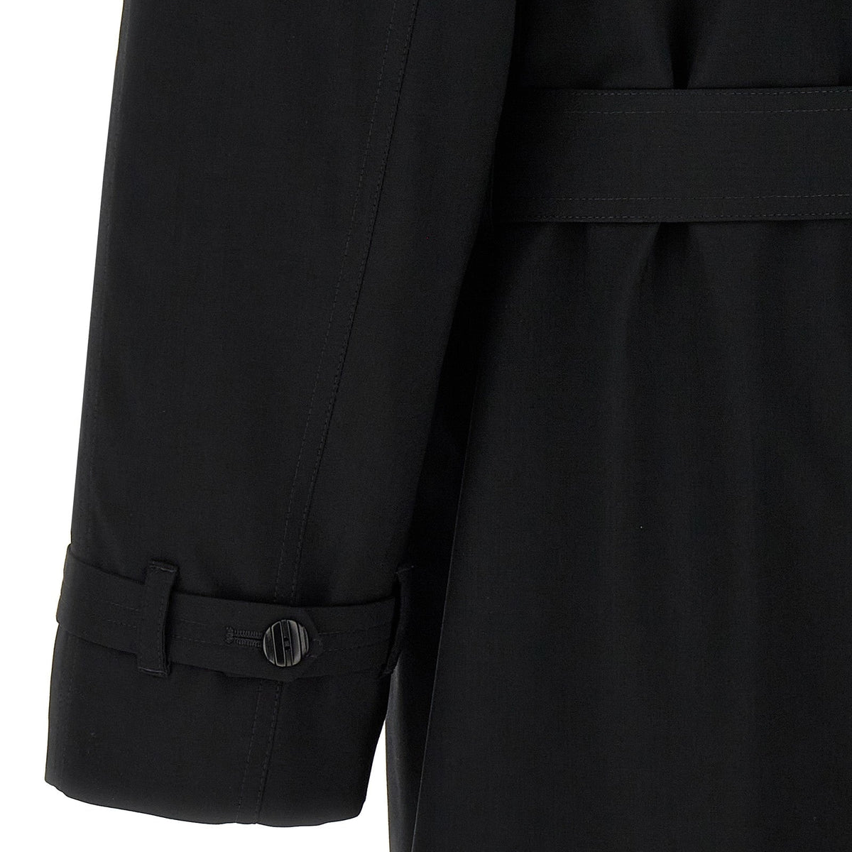 Fendi Men Wool Trench Coat