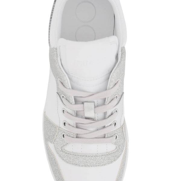 'FLORENT' GLITTERED SNEAKERS WITH LETTERING LOGO