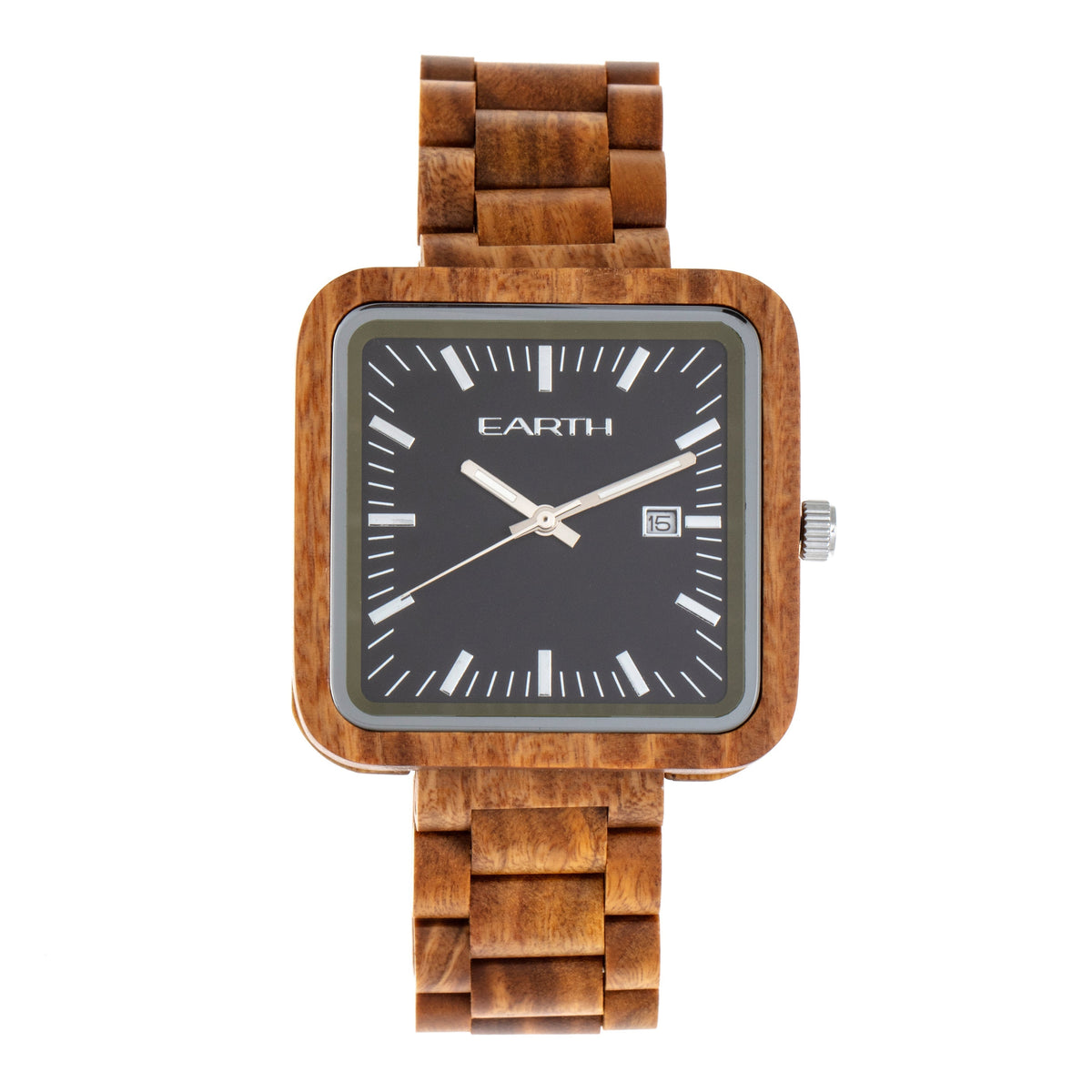 Earth Wood Berkshire Bracelet Watch w/Date