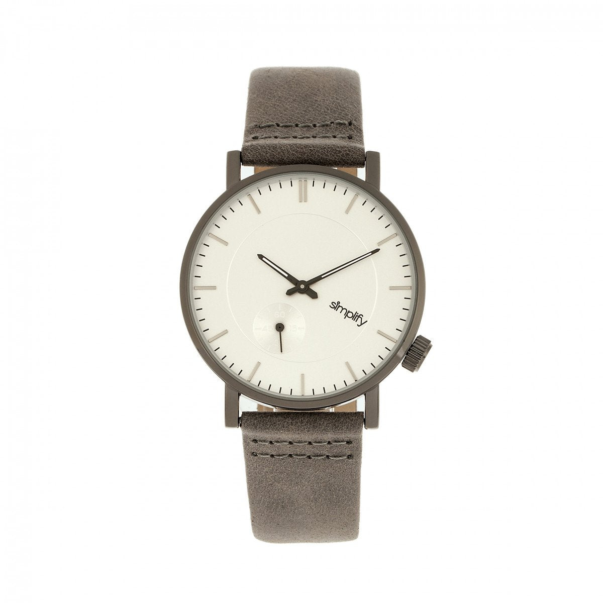 Simplify The 3600 Leather-Band Watch