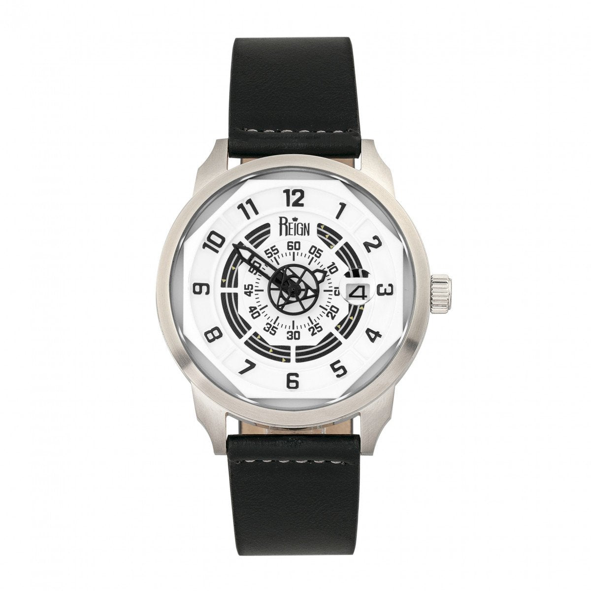 Reign Lafleur Automatic Leather-Band Watch w/Date