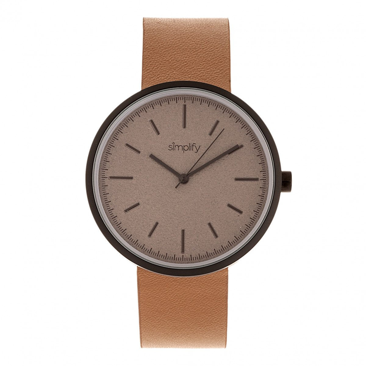 Simplify The 3000 Leather-Band Watch
