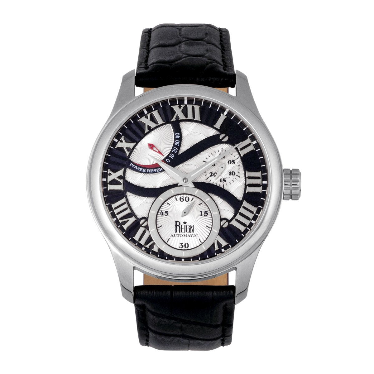 Reign Bhutan Leather-Band Automatic Watch