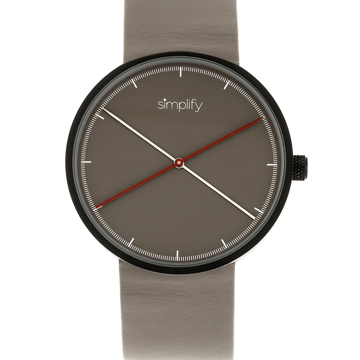 Simplify The 4100 Leather-Band Watch