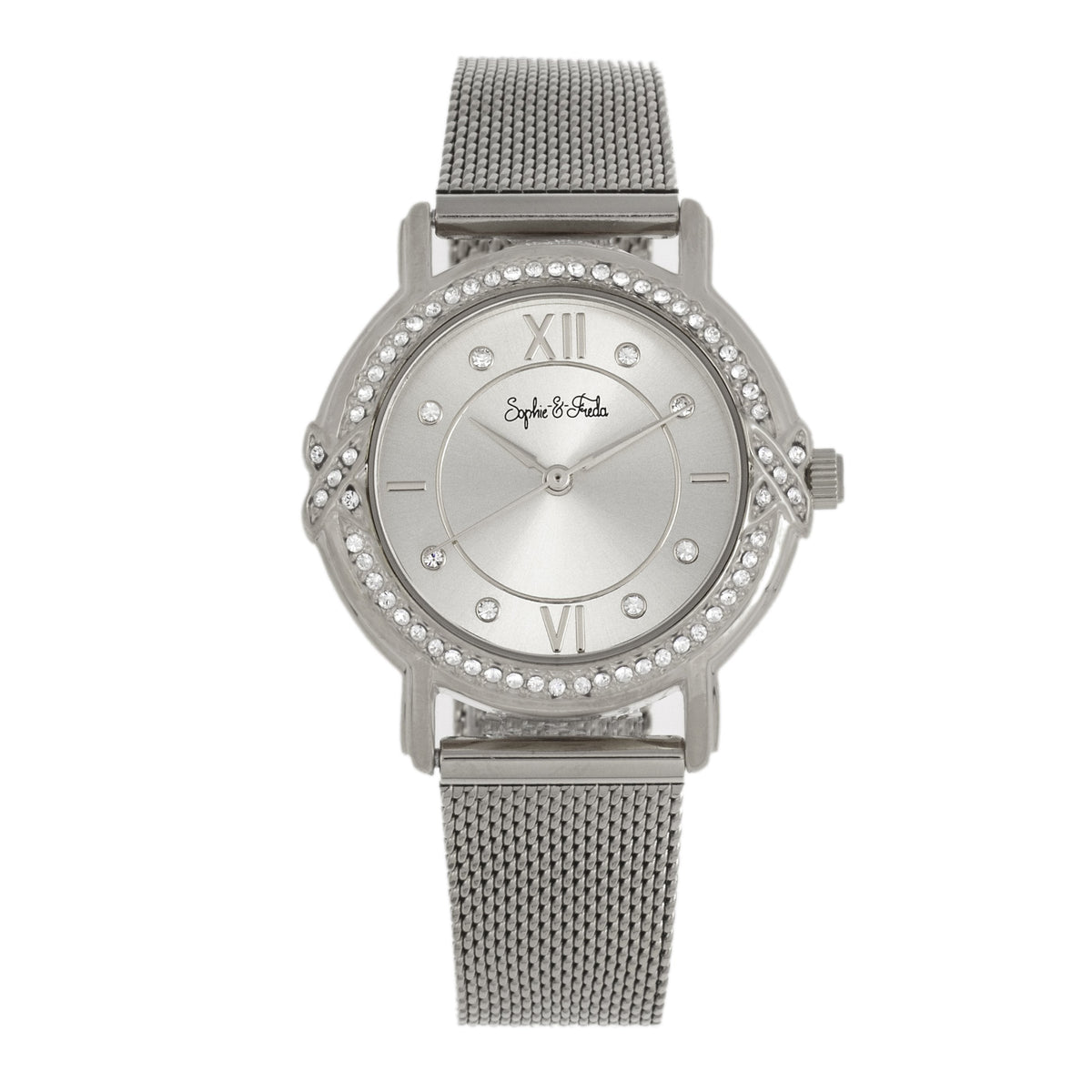 Sophie and Freda Reno Bracelet Watch w/Swarovski Crystals