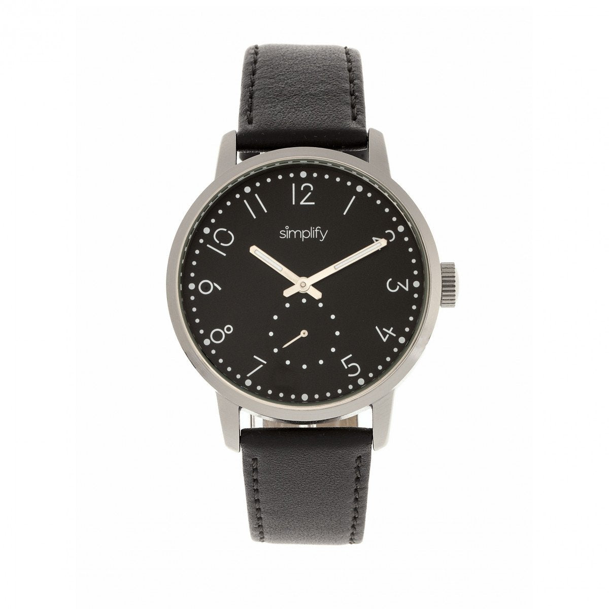 Simplify The 3400 Leather-Band Watch