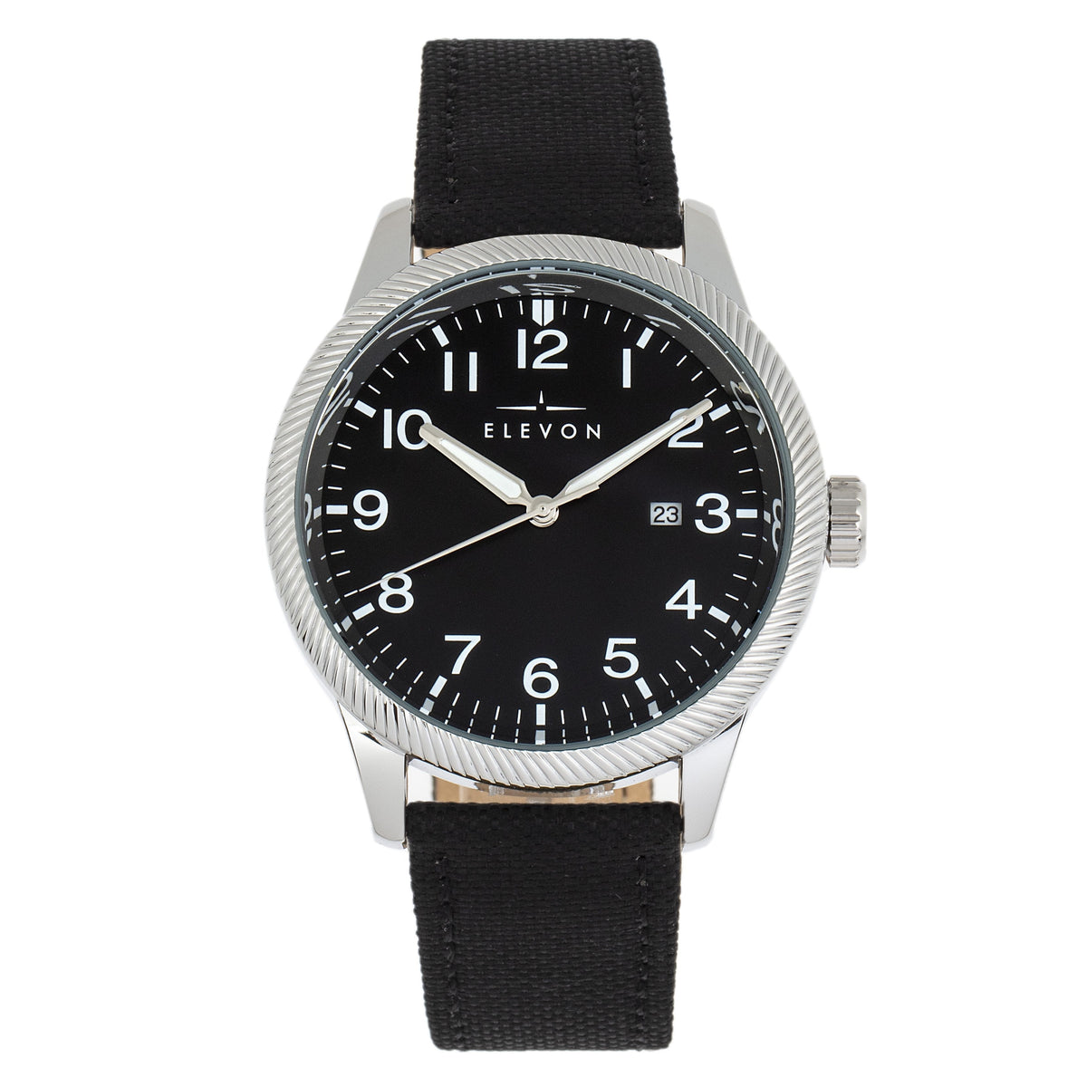 Elevon Bandit Leather-Band Watch w/Date
